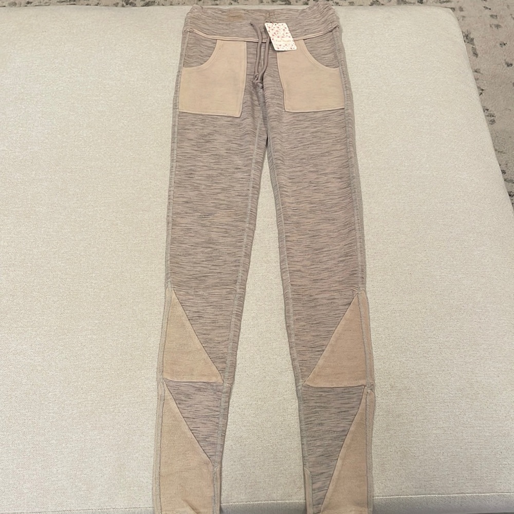 Free people dark silver pants